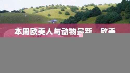 欧美人与动物奇妙之旅,本周自然美景探索与心灵宁静的追寻