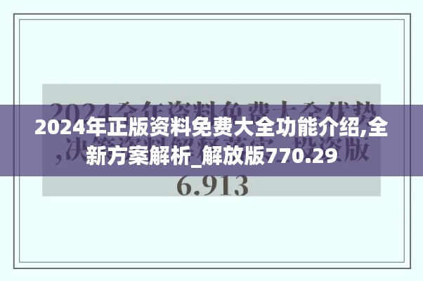 2024年正版资料免费大全功能介绍,全新方案解析_解放版770.29