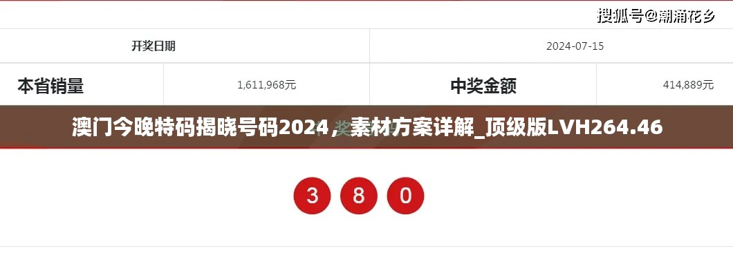 澳门今晚特码揭晓号码2024,素材方案详解_顶级版LVH264.46