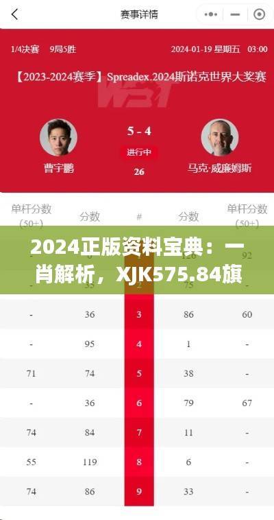 2024正版资料宝典:一肖解析,XJK575.84旗舰版全新定义
