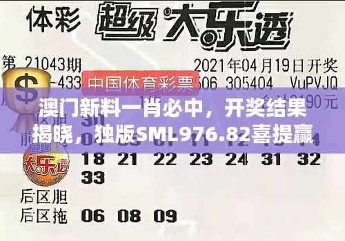 澳门新料一肖必中,开奖结果揭晓,独版SML976.82喜提赢家