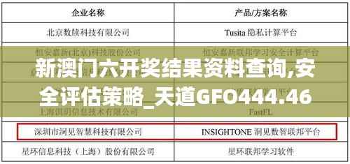 新澳门六开奖结果资料查询,安全评估策略_天道GFO444.46