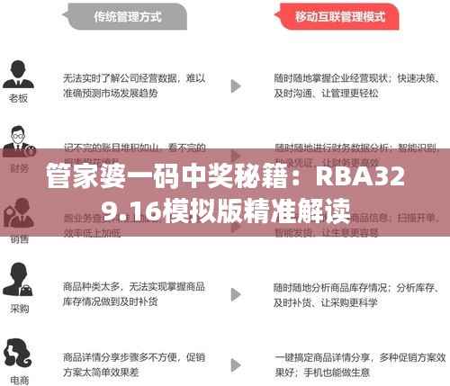管家婆一码中奖秘籍:RBA329.16模拟版精准解读