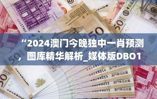 “2024澳门今晚独中一肖预测,图库精华解析_媒体版DBO194.19”