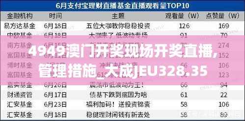 4949澳门开奖现场开奖直播,管理措施_大成JEU328.35