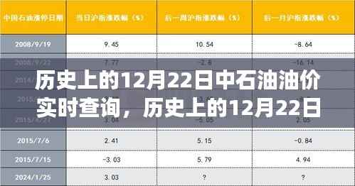 探寻油价波动背后的故事,历史上的12月22日中石油油价实时查询回顾