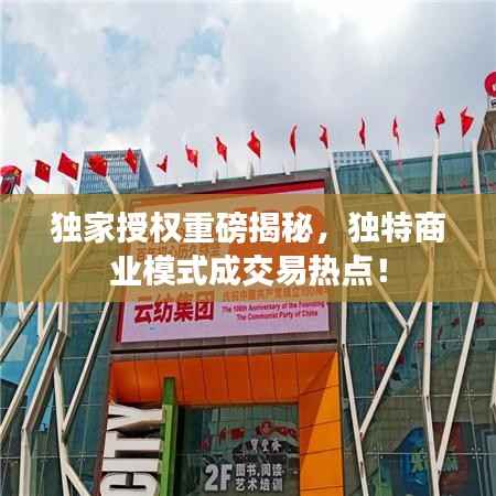 独家授权重磅揭秘,独特商业模式成交易热点!