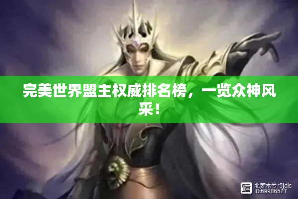 完美世界盟主权威排名榜,一览众神风采!