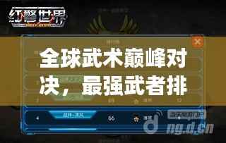 全球武术巅峰对决,最强武者排行榜!