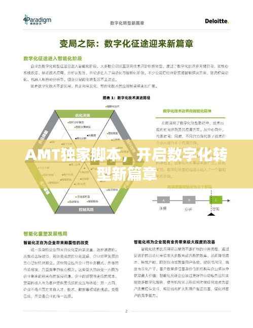 AMT独家脚本,开启数字化转型新篇章